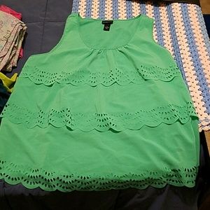 Green tank top